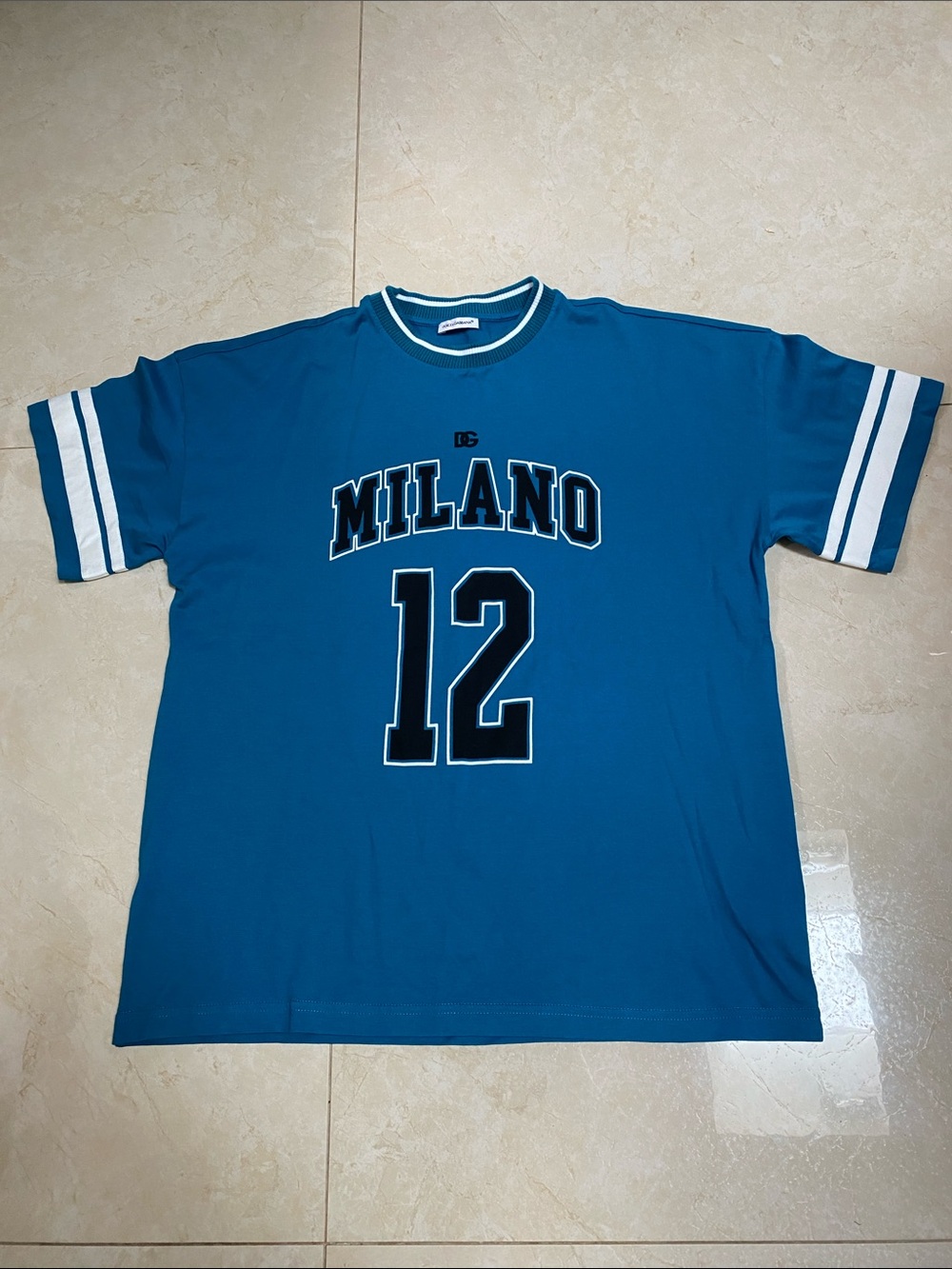 Authentic Dolce & Gabbana Turquoise Boys Cotton Short Sleeved Shirt 11/12